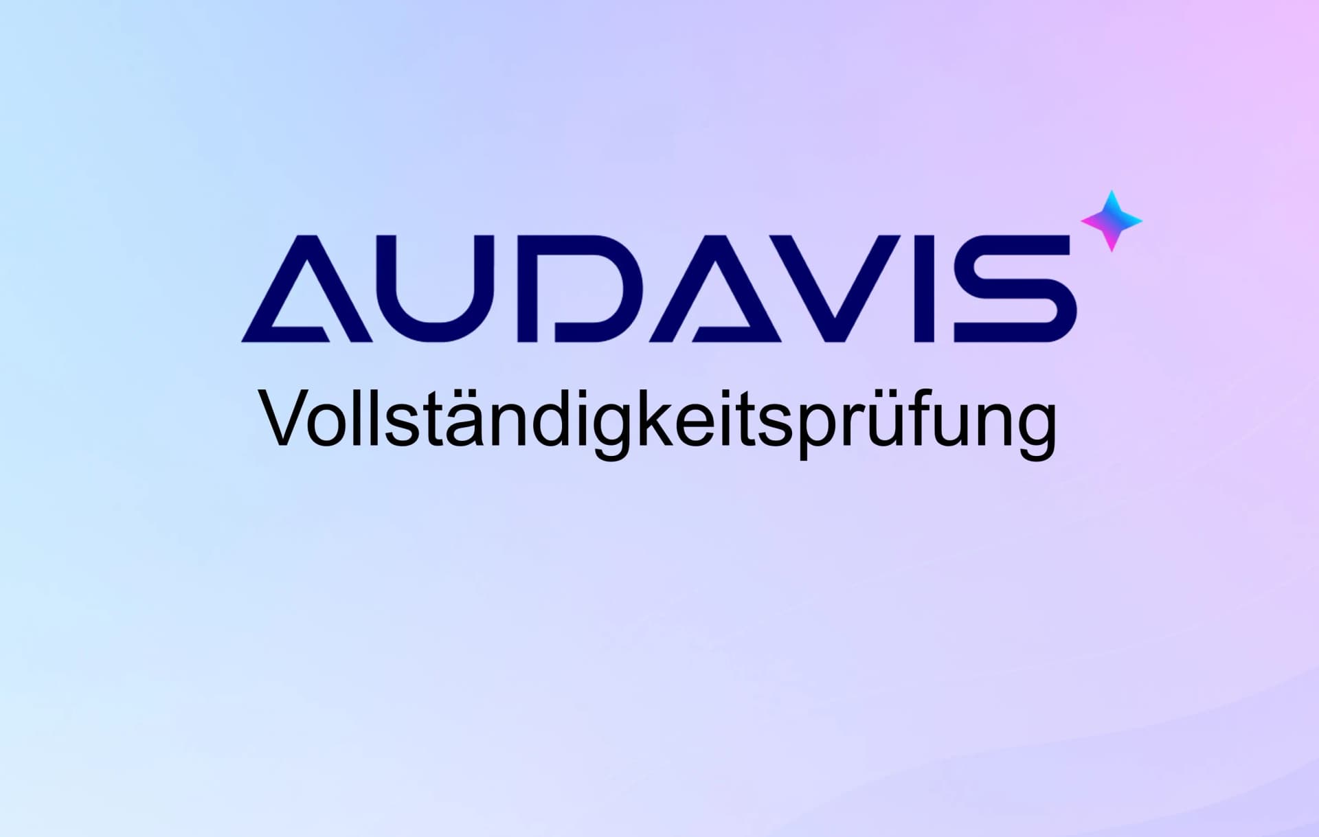 Vollständigkeitsprüfung im Hauptbuch